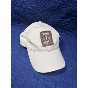 VNTG Mens McCoy Born To Build Graphic Baseball Cap Beige Adjustable Strap Read